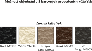 Kožená sedací souprava, rohová L, rozkládací, REJAL