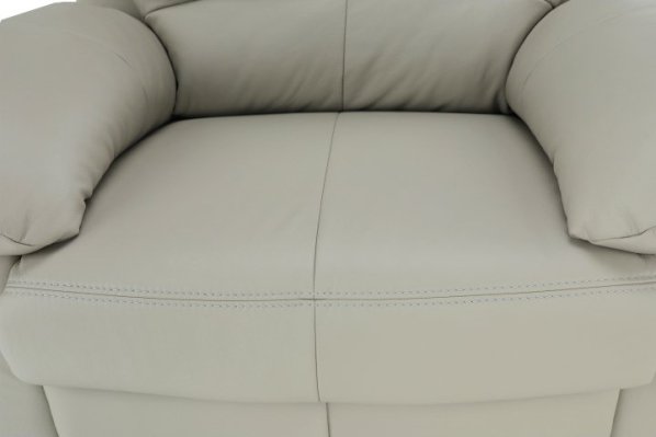 Kožená sedačka, Kůže pampas hellgrau M9010, DANILO