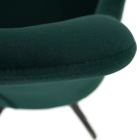 Otočná židle VELEZA, zelená velvet látka/černá