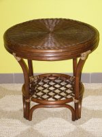 Ratanový stolek JANEIRO - tmavý
