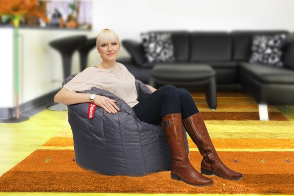 Sedací pytel BeanBag Lumin Chair-dark gray