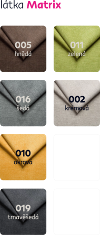 U sedací souprava, pravé provedení, ekokůže černá 1114 / látka Matrix 19 šedá., SANTIAGO