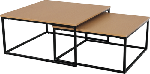 Set dvou konferenčních stolků KASTLER TYP 1, buk/černá