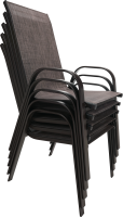 Židle ALDERA, hnědý melír/hnědá