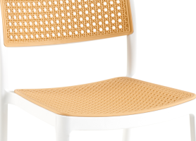 Stohovatelná židle RAVID TYP 1 bílá/béžová