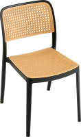 Stohovatelná židle RAVID TYP 1 černá/béžová