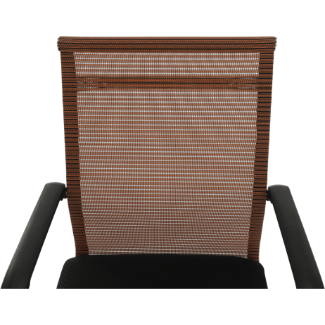 Zasedací židle ESIN, hnědá / černá