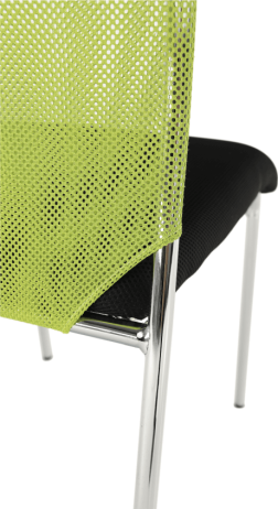 Zasedací židle ALTAN, zelená/černá/chrom