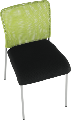 Zasedací židle ALTAN, zelená/černá/chrom