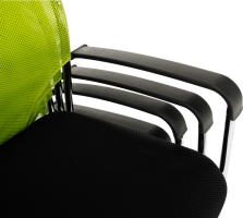 Zasedací židle UMUT, zelená/černá