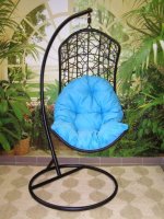 Závěsné relaxační křeslo DIANA - modrý sedák