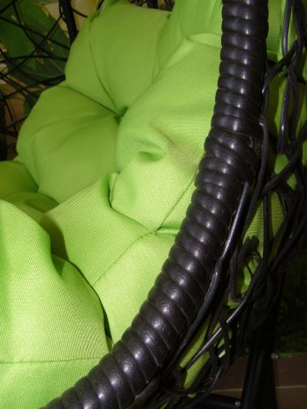 Závěsné relaxační křeslo QUEEN - zelený sedák