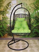 Závěsné relaxační křeslo SEWA - zelený sedák