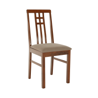 Židle, tmavý dub/látka krémová, SILAS